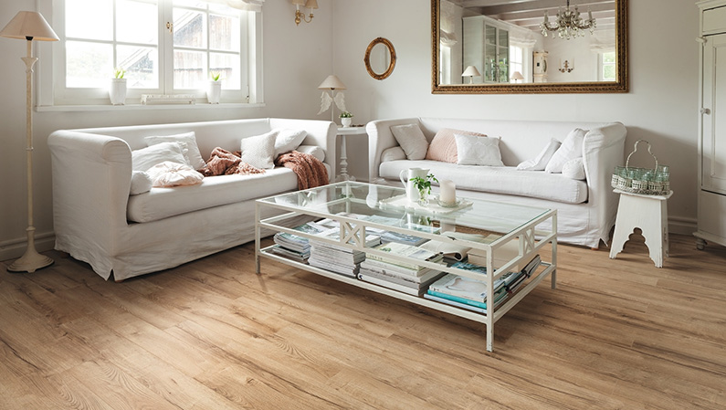 Ламинат Haro Tritty 100 Loft 4V Дуб Верано 535370 фото в интерьере